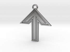 TYR Rune Medallion in Natural Silver