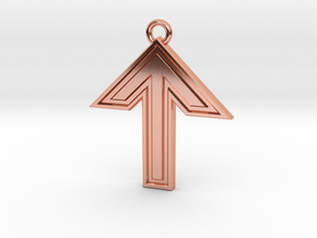 TYR Rune Medallion in Polished Copper