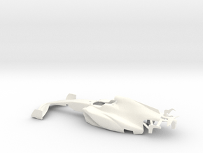F1 22 type R body shell for NSR chassis in White Processed Versatile Plastic