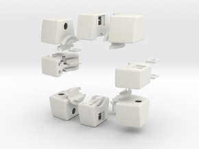 Void Floppy Cube V2 (3x3x1) in White Natural Versatile Plastic
