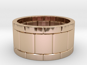 Watch strap ring All sizes, multisize in 9K Rose Gold : 7 / 54