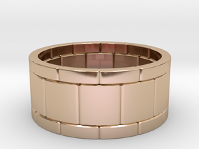 Watch strap ring All sizes, multisize in 9K Rose Gold : 10 / 61.5