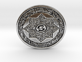 The Divine Wealth Coin in Antique Silver