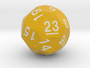 d23 Sphere Dice "Florence" in Natural Full Color Nylon 12 (MJF)