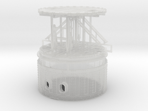 1/192 USS Monitor turret in Clear Ultra Fine Detail Plastic