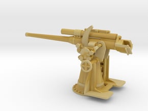 1/72 IJN 3rd year type 80mm naval gun in Tan Fine Detail Plastic