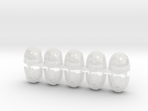 10x Shinto Torii - G:13a Shoulder Pads in Clear Ultra Fine Detail Plastic