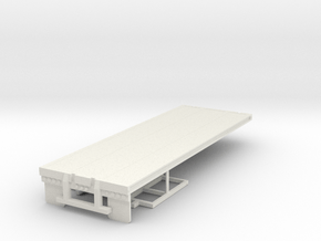 1/50th Material Handling 24 foot flatbed in White Natural Versatile Plastic