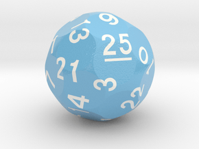d25 Optimal Packing Sphere Dice in Smooth Full Color Nylon 12 (MJF)