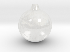 xmas ball in Clear Ultra Fine Detail Plastic