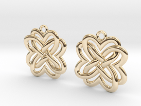 Four hearts flower in 9K Yellow Gold 