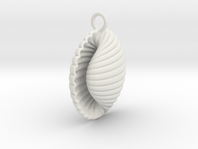 Eve Pendant in White Natural Versatile Plastic