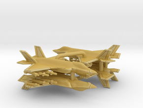 1:400 Scale F-35A (Loaded, Gear Up) in Tan Fine Detail Plastic