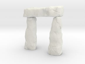 Standing Stone Arch in White Natural Versatile Plastic