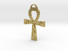 Ankh of Life in Natural Brass