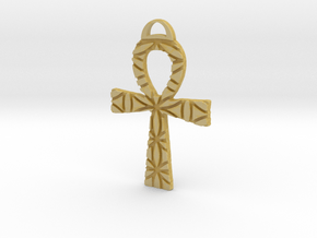 Ankh of Life in Tan Fine Detail Plastic