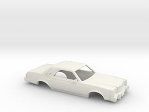 1/64 1975-77 Ford Granada Coupe Shell in White Natural Versatile Plastic