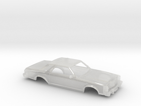 1/64 1975-77 Ford Granada Coupe Shell in Clear Ultra Fine Detail Plastic