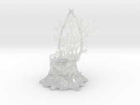 Fairy/Fey Oaken Throne in Clear Ultra Fine Detail Plastic