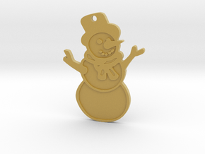 Snowman in Tan Fine Detail Plastic