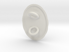 Bunny Bola in White Natural Versatile Plastic: d00
