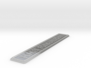 Nameplate HMS Resolution in Clear Ultra Fine Detail Plastic