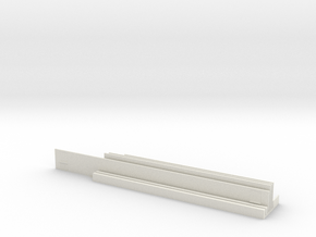LAUS North Patio Walls N scale in White Natural Versatile Plastic