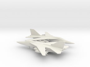 General Dynamics F-111A (swept 45) in White Natural Versatile Plastic: 6mm