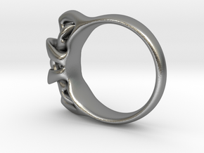 Arc Ring in Natural Silver