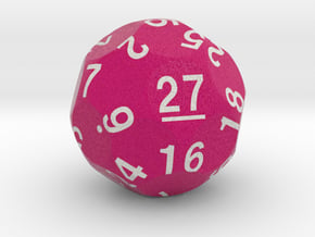 d27 Sphere Dice "Rubik's Die" in Natural Full Color Sandstone
