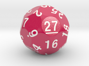 d27 Sphere Dice "Rubik's Die" in Smooth Full Color Nylon 12 (MJF)