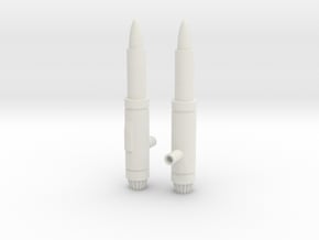 Earthrise Dirge weapons in White Natural Versatile Plastic