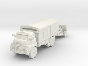 MG220-UK08A QF 25-Pounder (towed by Bedford RL) in White Natural Versatile Plastic