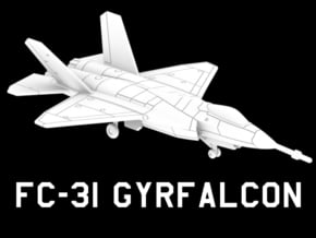 FC-31 Gyrfalcon (2020) in White Natural Versatile Plastic: 1:220 - Z