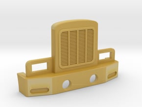 Peterbilt Front Grill 2 with Open Headlights in Tan Fine Detail Plastic