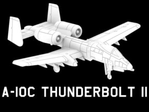 A-10C Thunderbolt II (Clean) in White Natural Versatile Plastic: 1:220 - Z