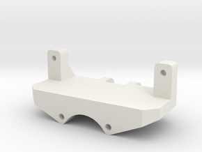 Axial SCX24 Willys Jeep Relocated Servo Mount in White Natural Versatile Plastic