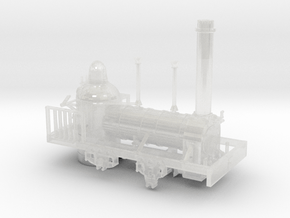 Norristown RR 2-2-0 Steam Engine "Velocity" 1833 in Clear Ultra Fine Detail Plastic