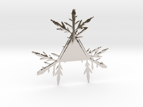 snowflake160 in Rhodium Plated Brass