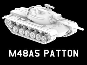 M48A5 Patton in White Natural Versatile Plastic: 1:220 - Z
