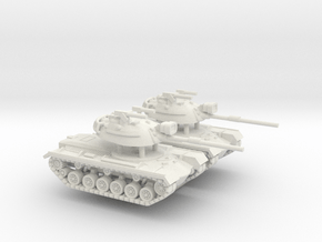M48A5 Patton in White Natural Versatile Plastic: 1:200