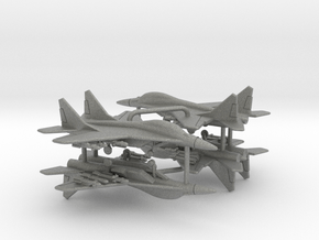 MiG-35S Fulcrum F (Loaded) in Gray PA12: 1:350