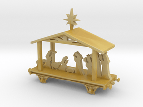 HO/OO Nativity Train Wagon Chain in Tan Fine Detail Plastic