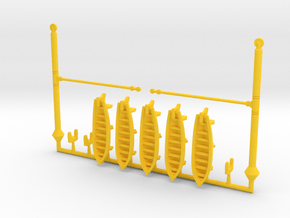 1/350 Caracciolo Class (1919) Fittings in Yellow Smooth Versatile Plastic