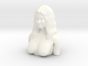 Nude Bust 5 in White Processed Versatile Plastic