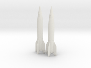 1/144 V2 A4 German Rocket set in White Natural Versatile Plastic