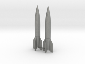 1/144 V2 A4 German Rocket set in Gray PA12