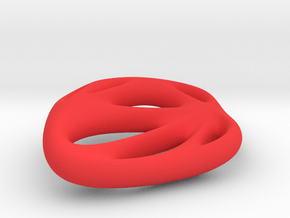 Pierced Rhombus Pendant in Red Smooth Versatile Plastic