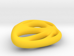 Pierced Rhombus Pendant in Yellow Smooth Versatile Plastic