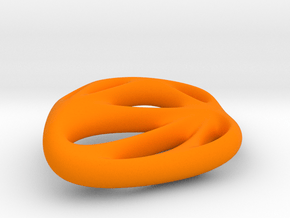 Pierced Rhombus Pendant in Orange Smooth Versatile Plastic